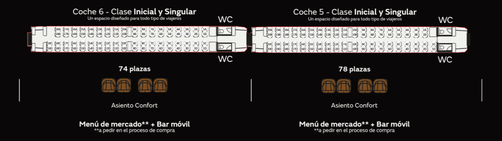 Plano De Asientos Iryo Elige Tu Asiento En El Tren De Alta Velocidad