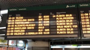 Horarios AVE Madrid hoy